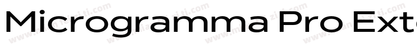 Microgramma Pro Extended Medium字体转换